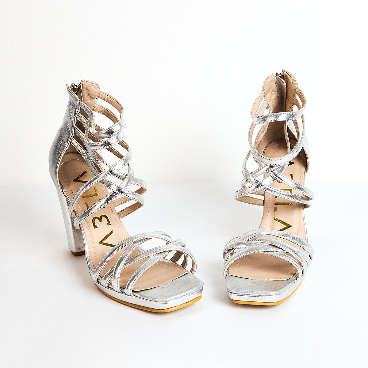 Sandalias Karoline Plata - Talla 38