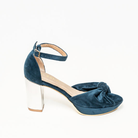 Sandalias Nudo Terciopelo - Talla 38