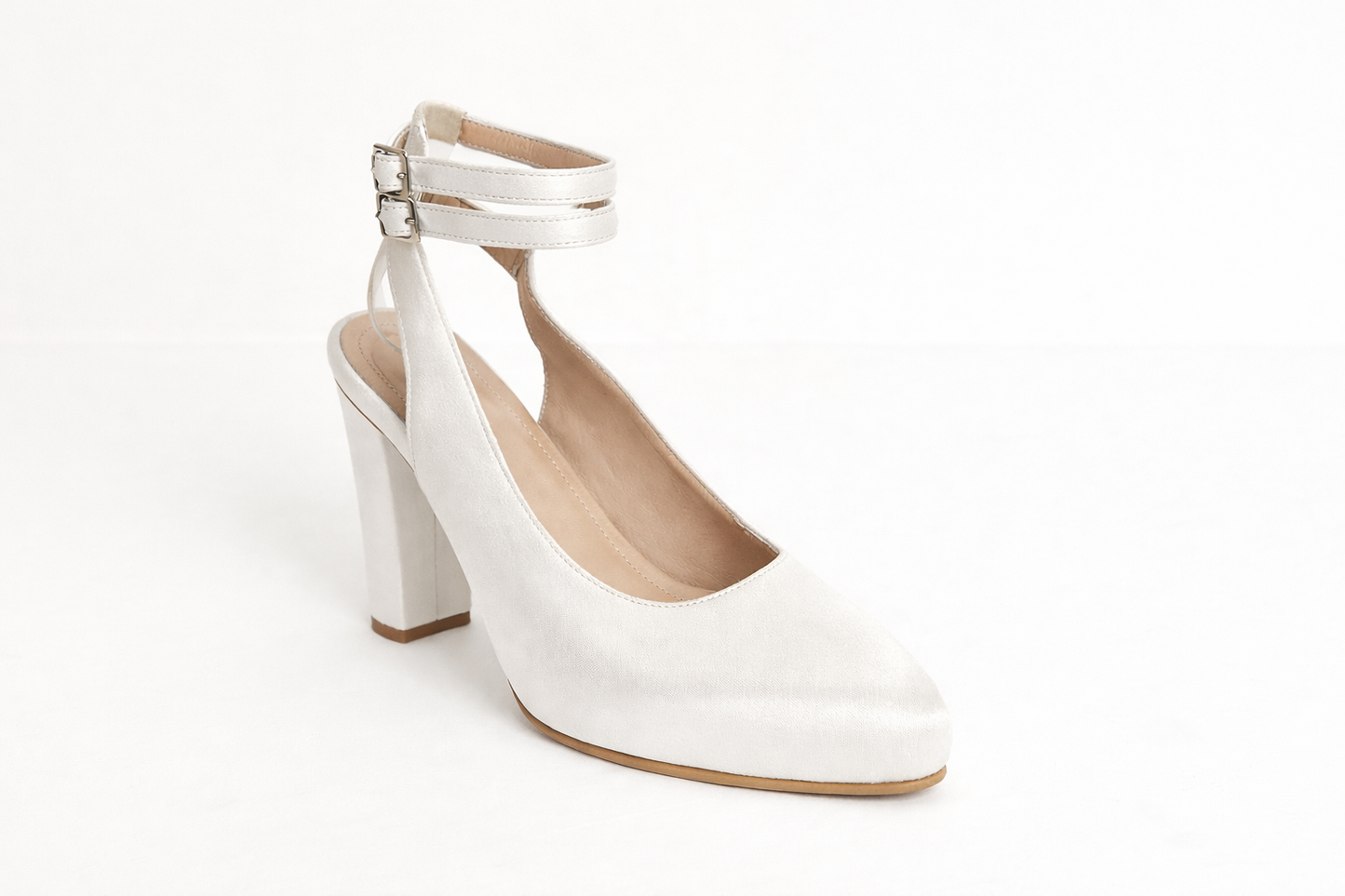Tacones Alas Maravilla Blanco - Talla 39