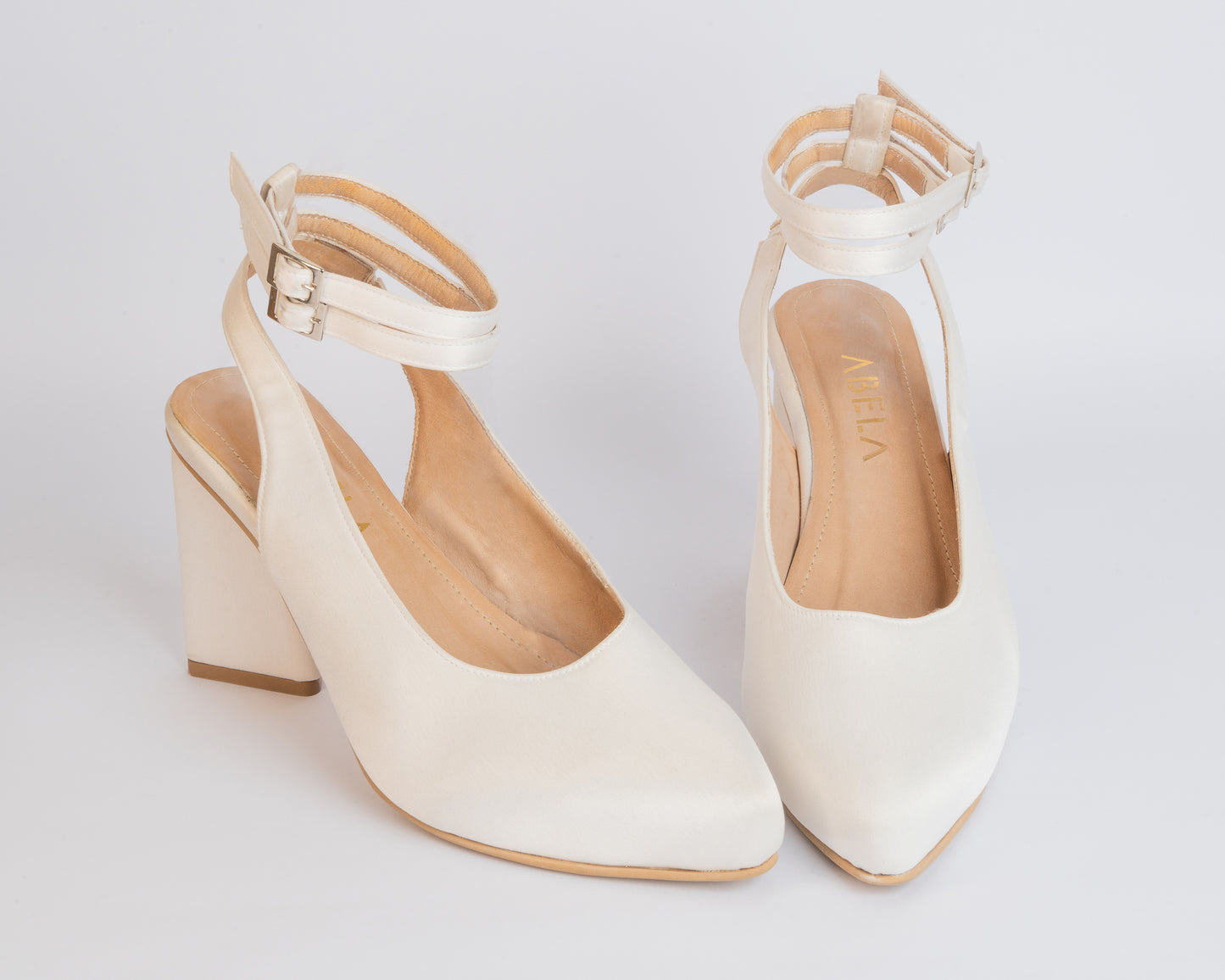 Tacones Alas Maravilla Blanco - Talla 39