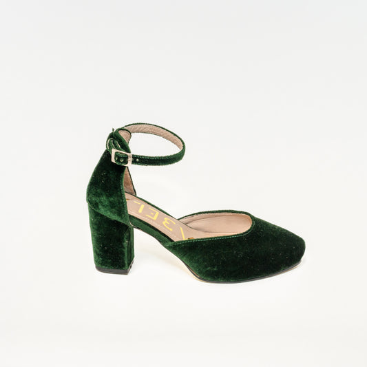Tacones Amelie Verde - Talla 34