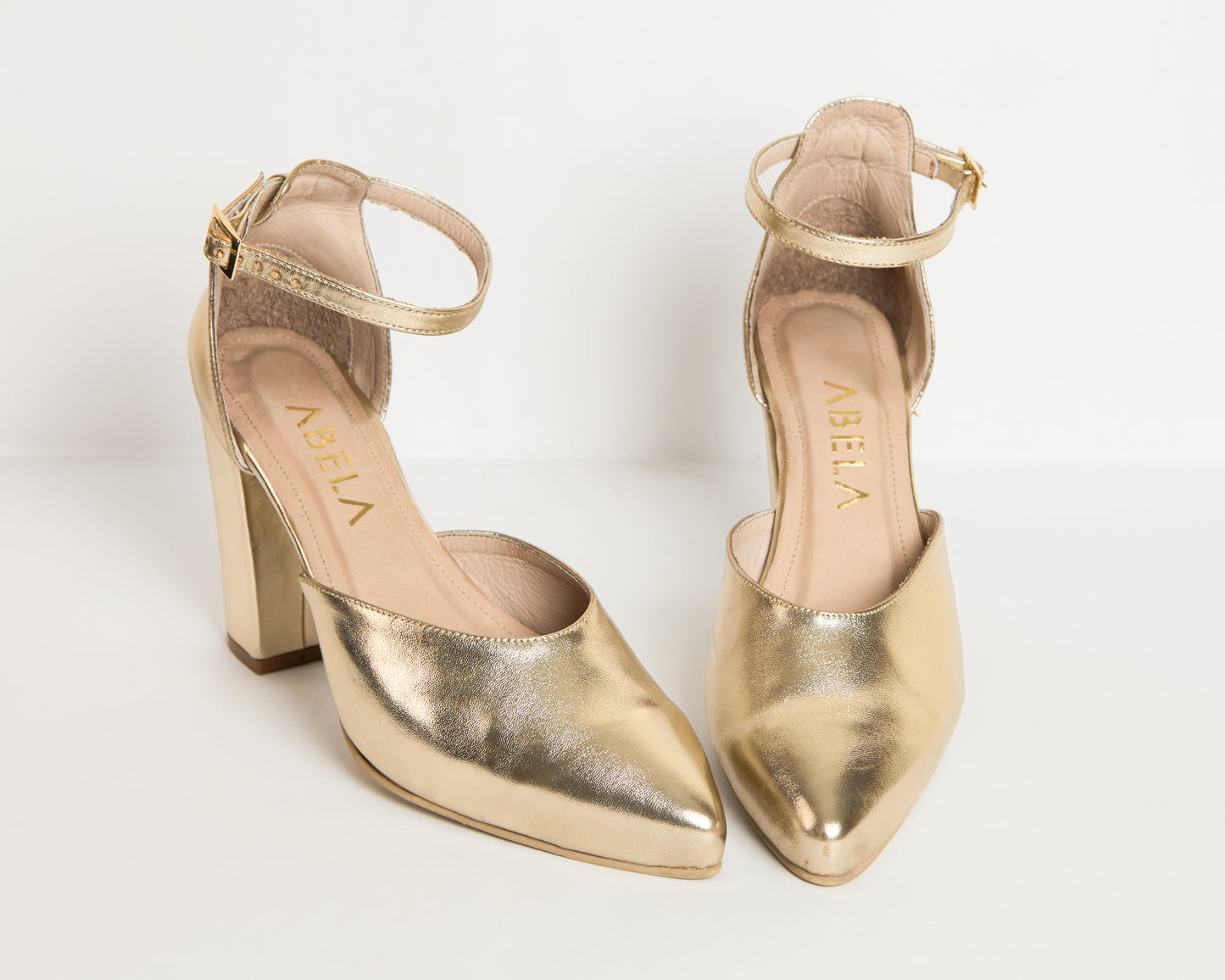 Tacones Amelie Dorado - Talla 38