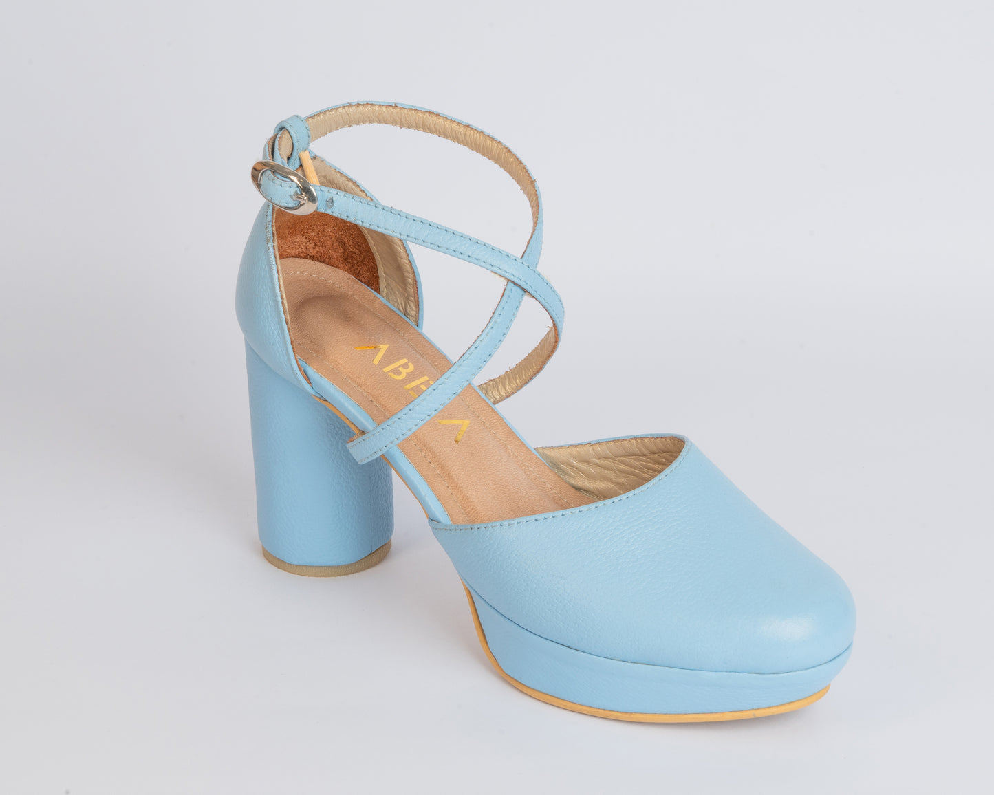 Tacones Dina Cruzado Azul - Talla 37