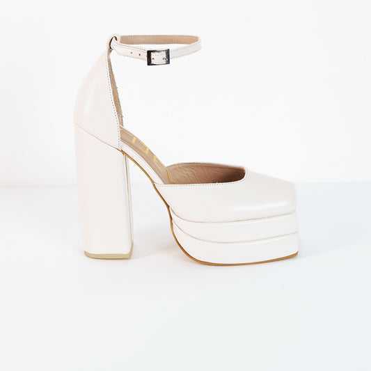 Tacones Ensueño Marfil - Talla 37