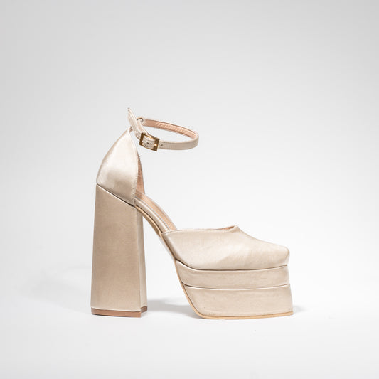 Tacones Ensueño Champaña - Talla 37