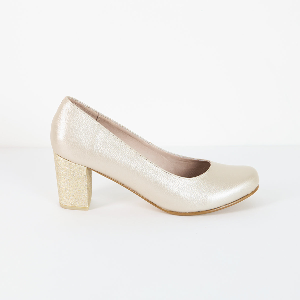 Tacones Pumps - Champaña - Talla 39