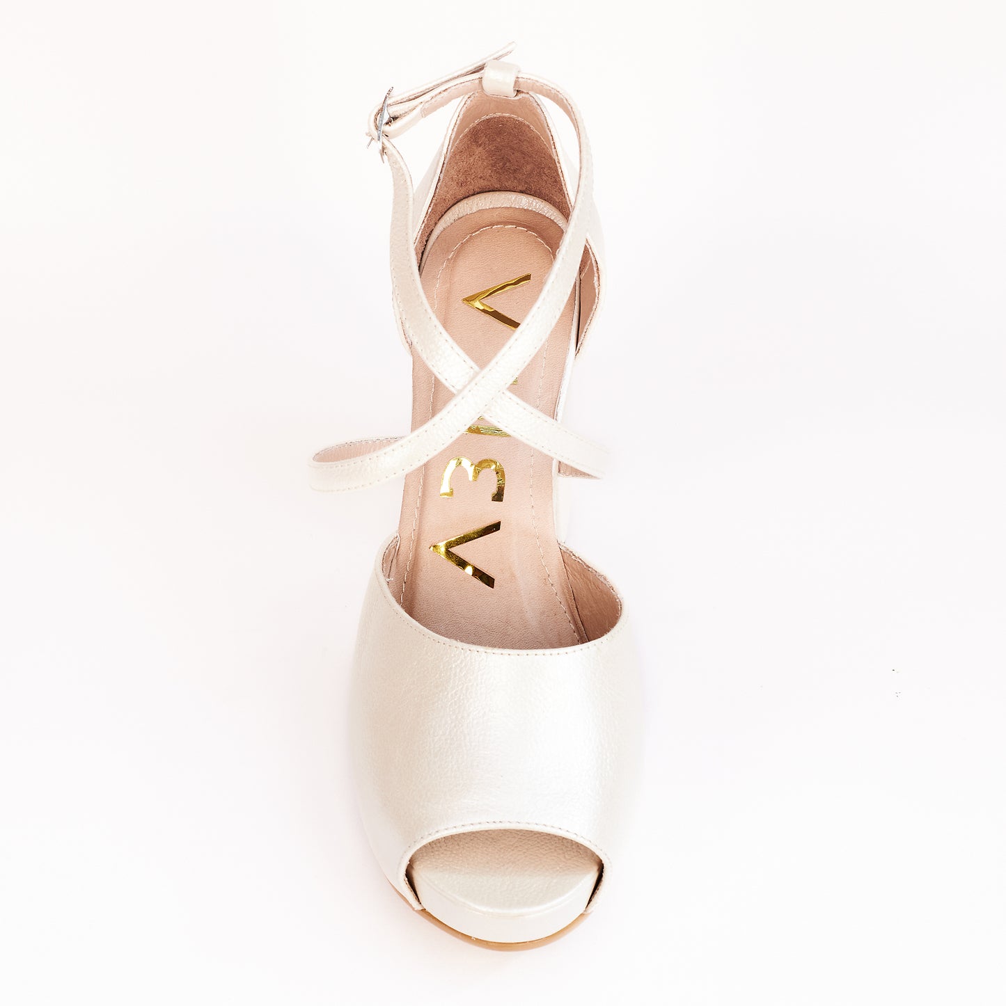 Sandalias Dina Cruzado - Blanco Nacar
