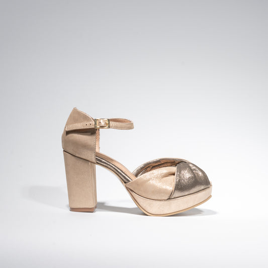 Sandalias Antorcha Dorado - Talla 36