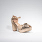Sandalias Antorcha Dorado - Talla 36