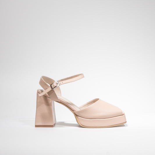 Sandalias Emma Cuero Nude- Talla 35