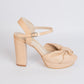 Sandalias Emma Moño Nude - Talla 38