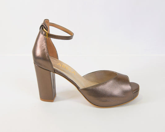 Sandalias María Henao Plomo - Talla 41