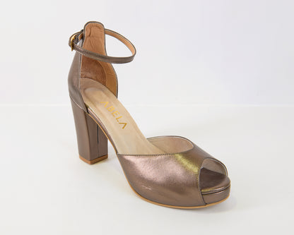 Sandalias María Henao Plomo - Talla 41