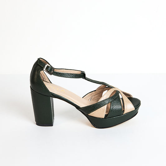 Sandalias Mariposa - Verde- Talla 36