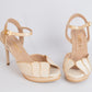 Sandalias Nacar Combinado - Puntilla - Talla 39