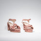 Sandalias Nudo Terciopelo Chocolate - Talla 36