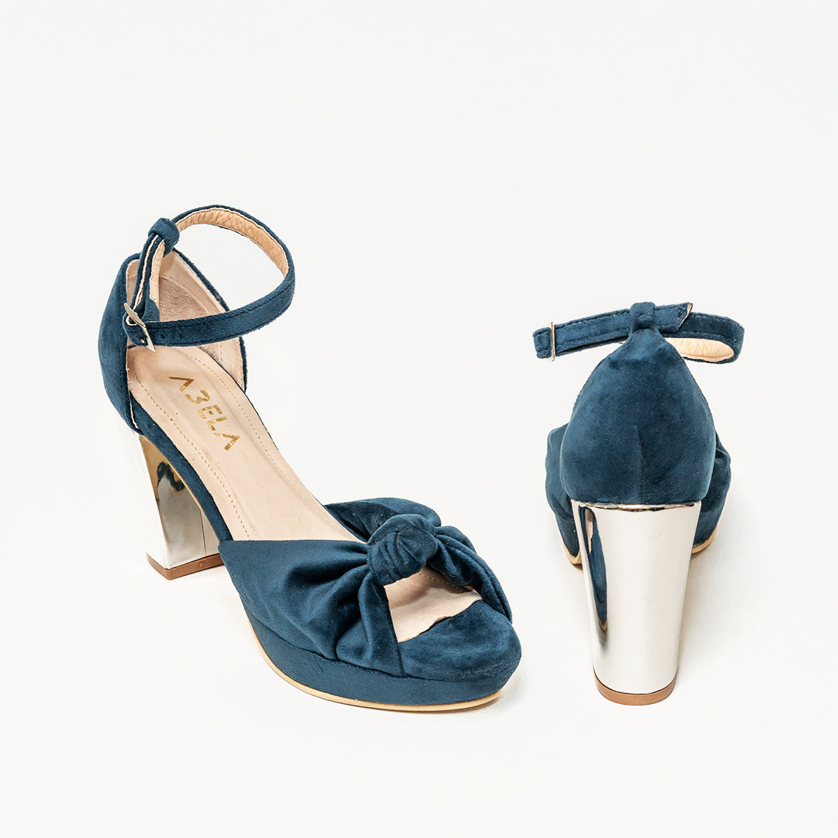 Sandalias Nudo Terciopelo - Talla 38