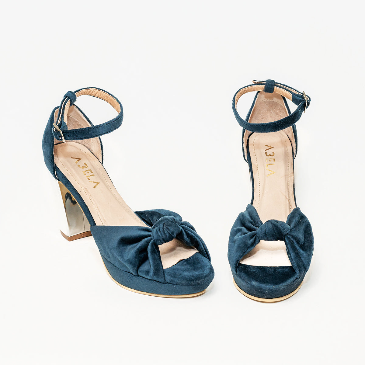 Sandalias Nudo Terciopelo - Talla 38