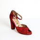 Sandalias Susana Tobillo  Rojo