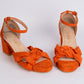 Sandalias Trenza Naranja - Talla 36