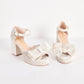 Sandalias Velvet Moras Bow - Talla 36