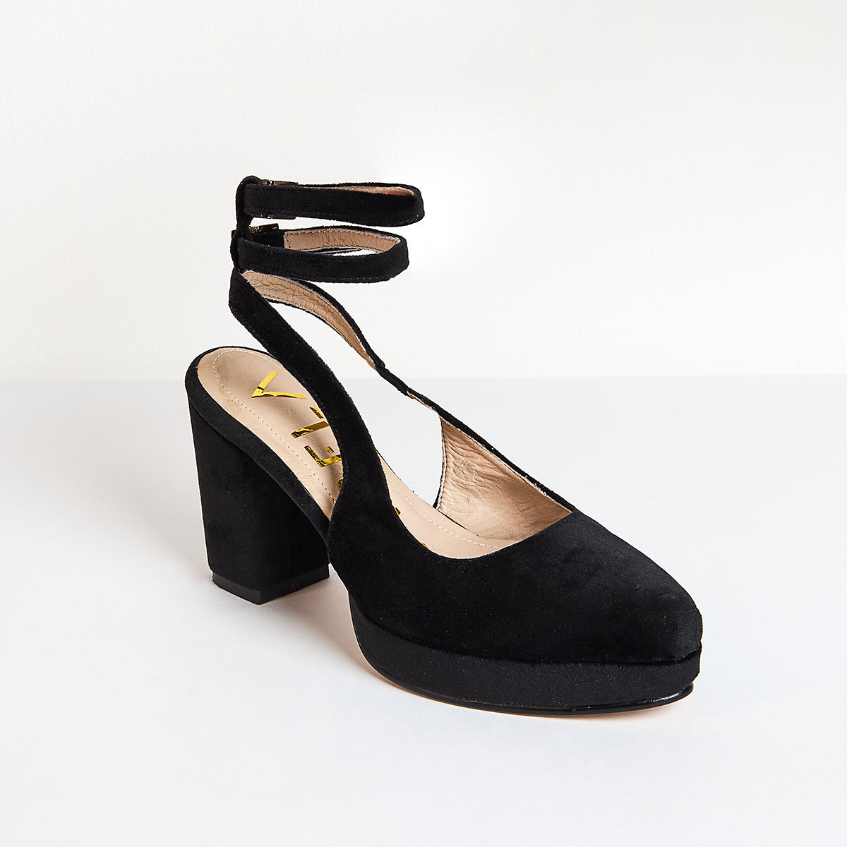 Tacones Alas Maravilla -  Negro - Talla 35