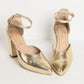 Tacones Amelie Dorado - Talla 38