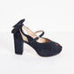 Tacones Bow Azul