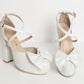 Tacones Dina Cruzado Bow - Talla 37