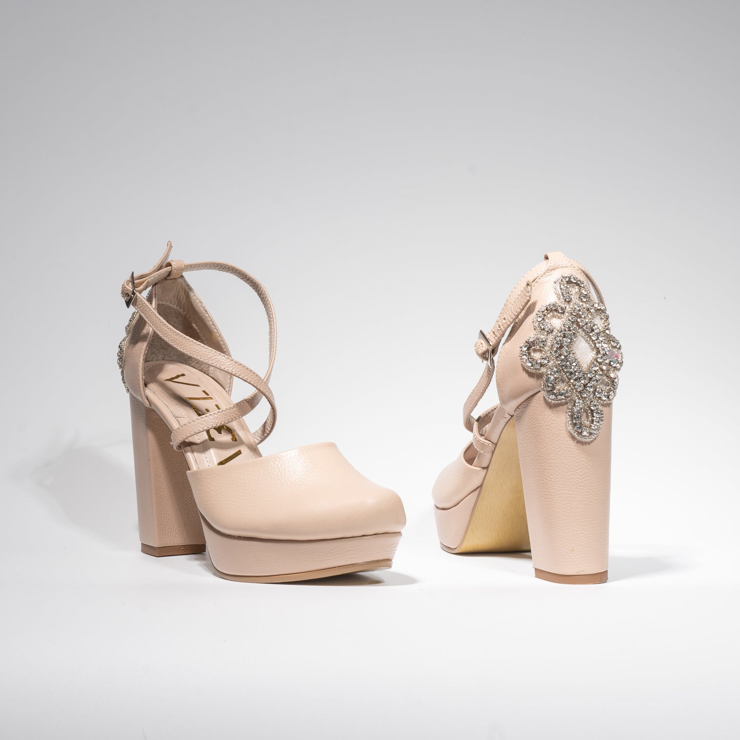 Tacones Dina Cruzado Trebol - Talla 36