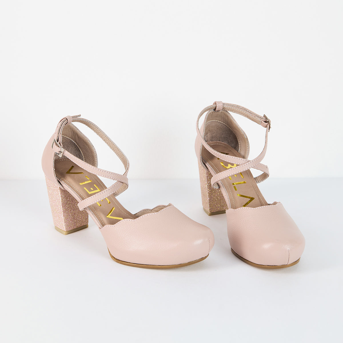 Tacones Dina Cruzado Moras - Talla 38