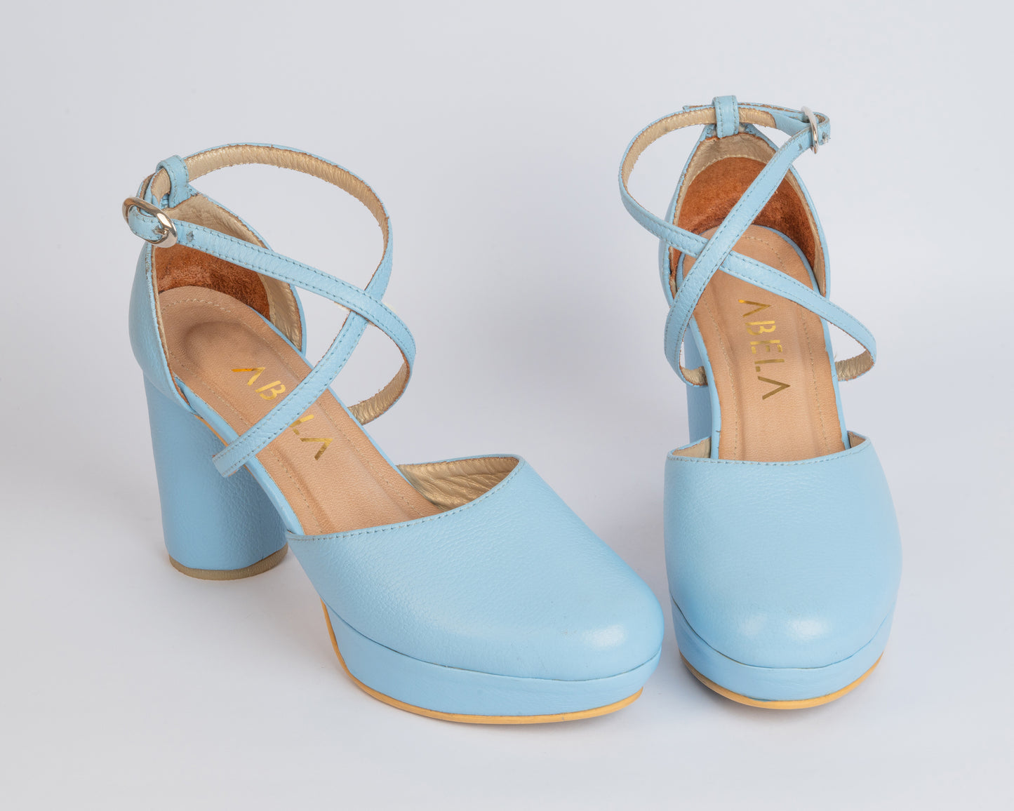 Tacones Dina Cruzado Azul - Talla 37