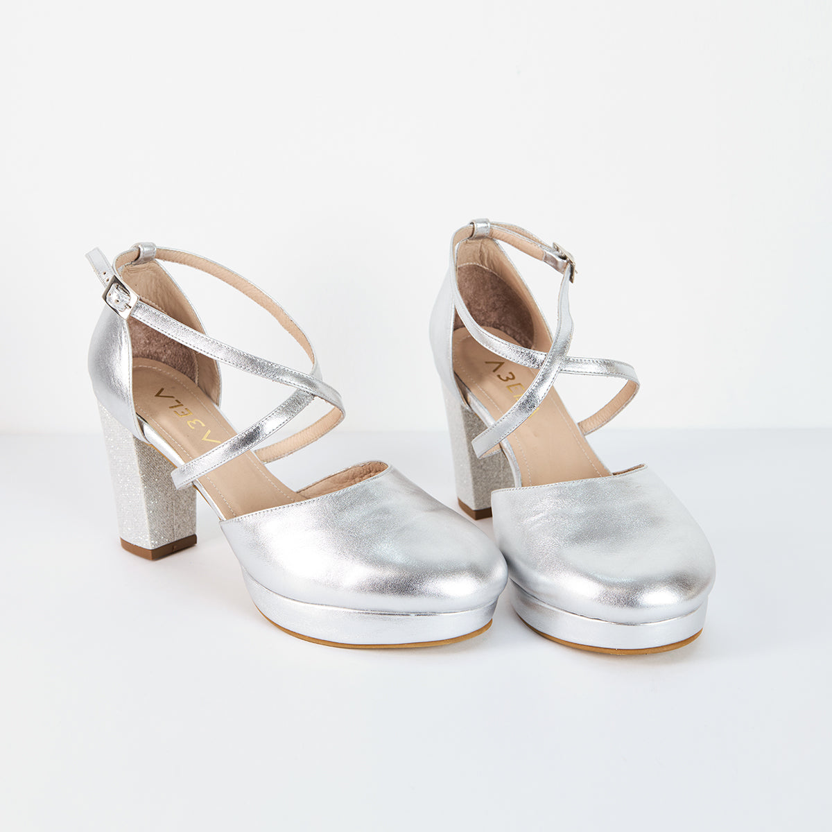 Tacones Dina Cruzado - Pie ANCHO - Talla 39