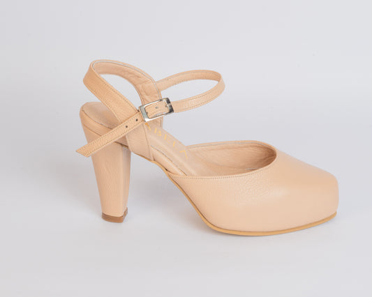 Tacones Emma Nude - Talla 34