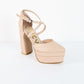 Tacones Ensueño Cruzados - Nude - Talla 37
