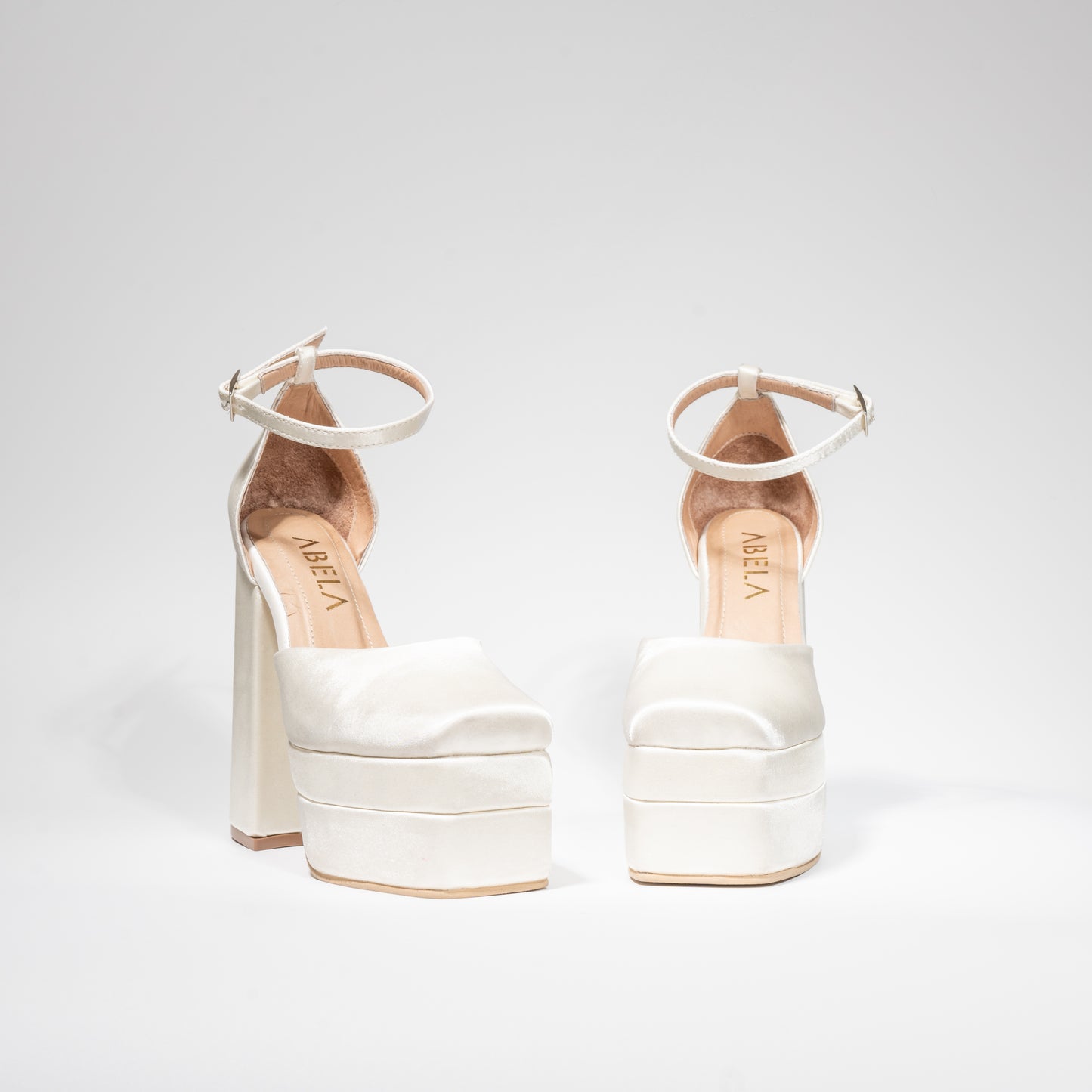 Tacones Ensueño Blanco Perla - Talla 36