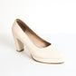 Tacones Pumps  - Crema Nacar - Talla 40