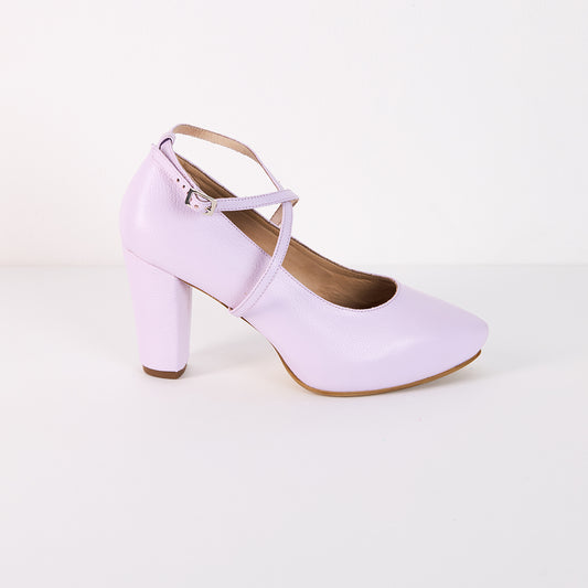 Tacones Pumps Cruzados - Lila - Talla 35