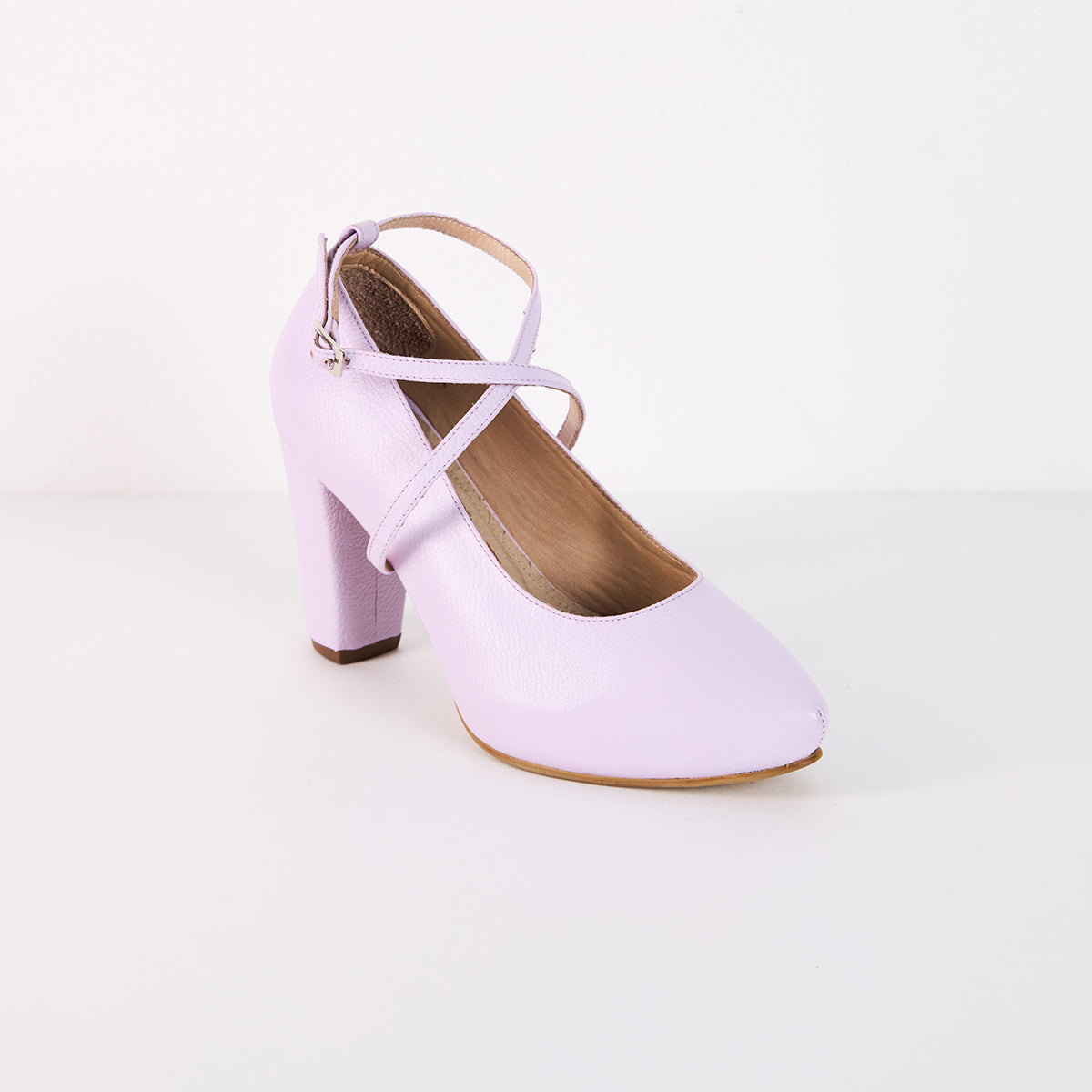 Tacones Pumps Cruzados - Lila - Talla 35