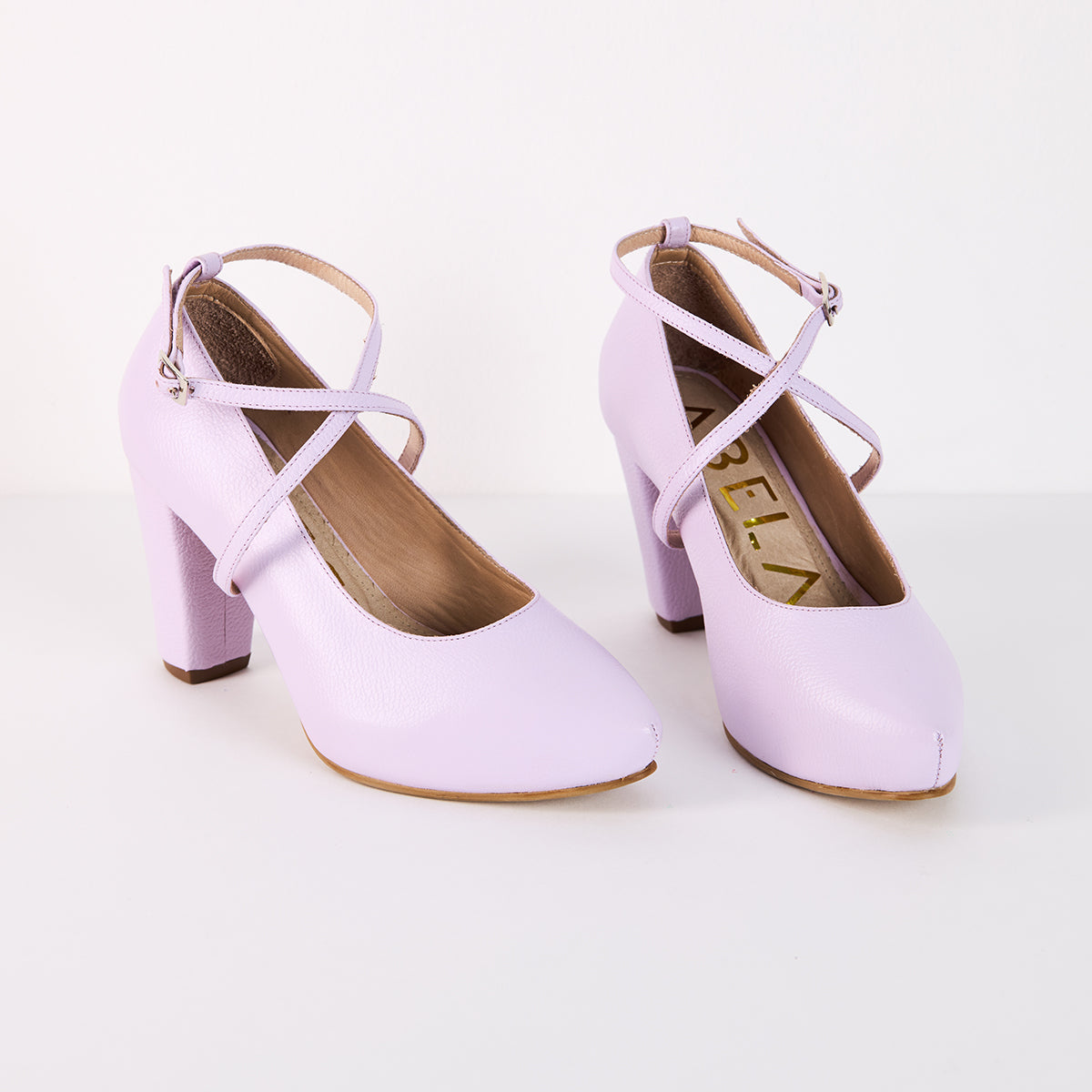 Tacones Pumps Cruzados - Lila - Talla 35