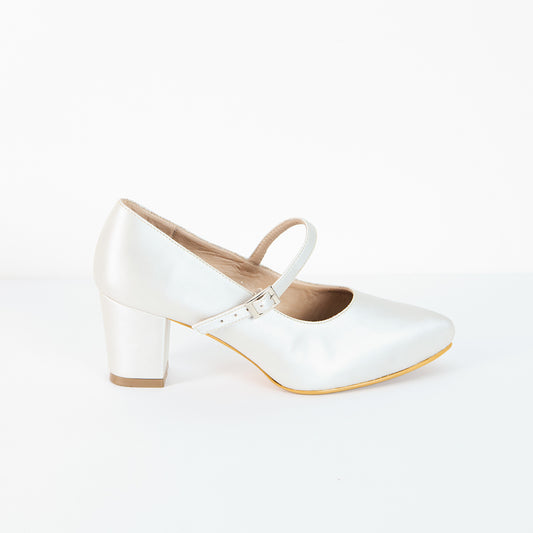 Tacones Stilettos Muñeca - Blanco