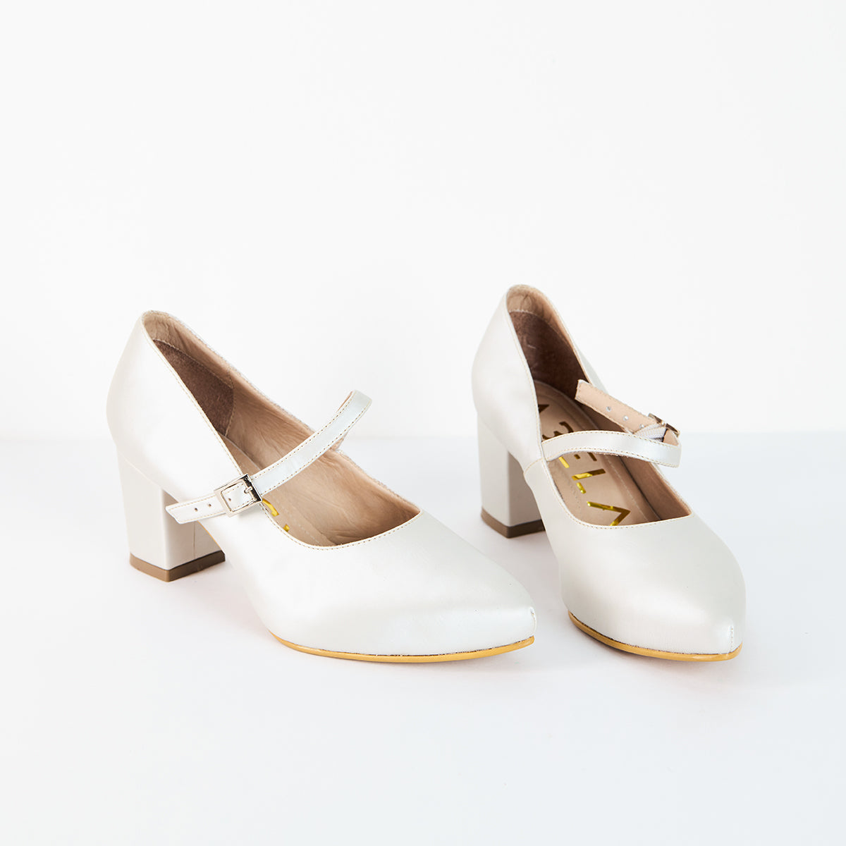 Tacones Stilettos Muñeca - Blanco