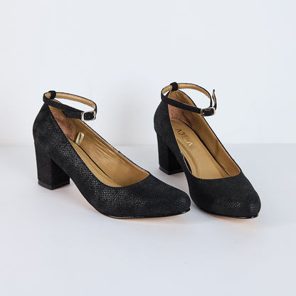 Tacones Pumps - Print Negro - Talla 39