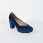 Tacones Pumps - Azul - Talla 36.5
