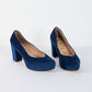 Tacones Pumps - Azul - Talla 36.5