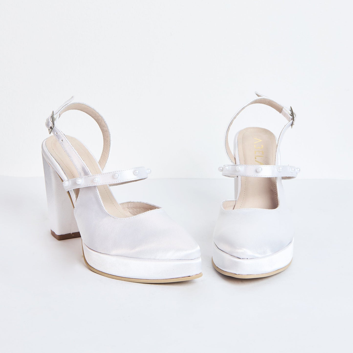 Tacones Slingback Perlas - Talla 36.5
