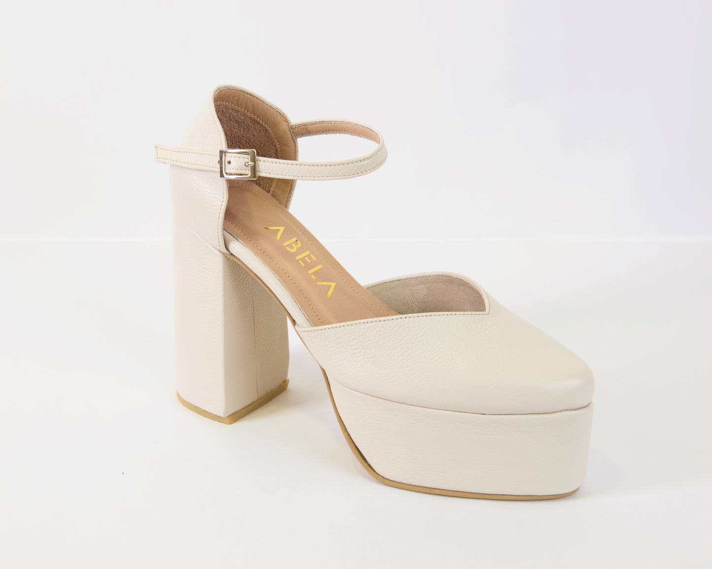 Tacones Velvet Marfil - Talla 34
