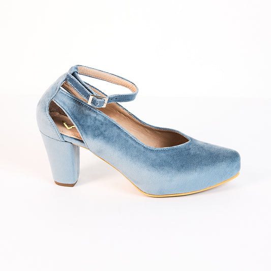 Tacones Zurra Azul - Talla 36.5