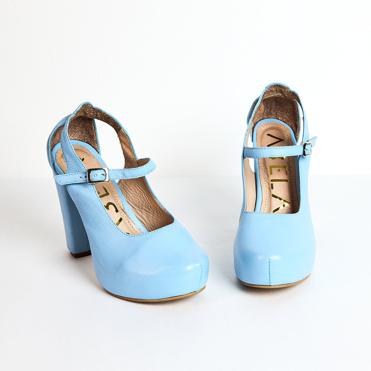 Tacones Zurra Azul Bebe