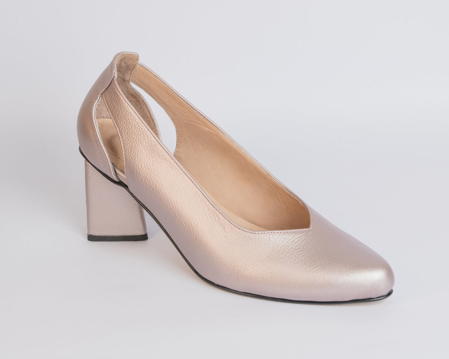 Tacones Zurra Mora en Leche Triangulo - Talla 40